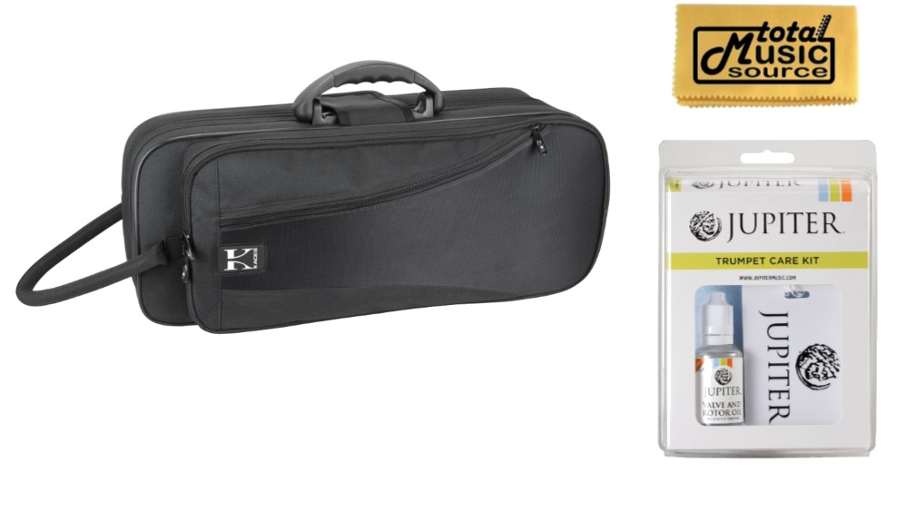 Kaces KBOTRBK Lightweight Hardshell Trumpet Case, Black, Jupiter