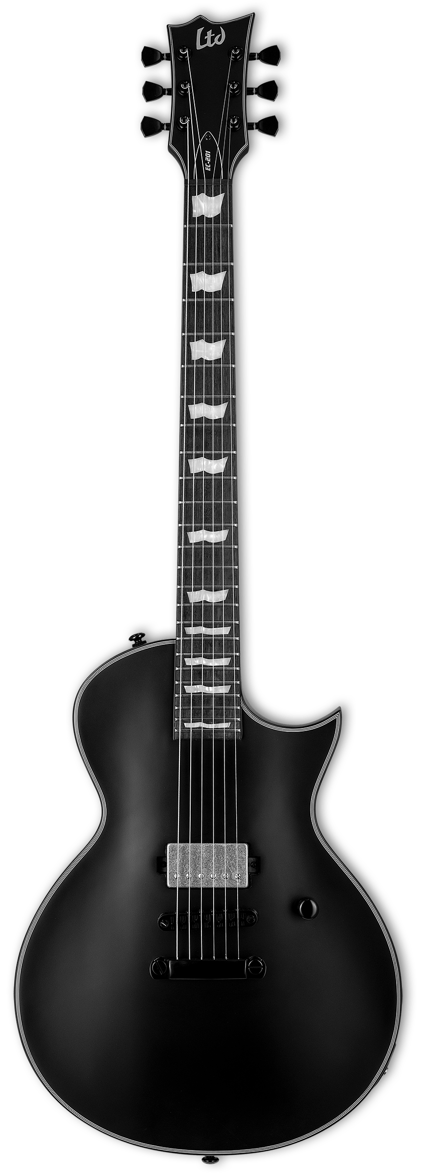 ESP LTD EC201 Electric Guitar Black Satin Total Music Source