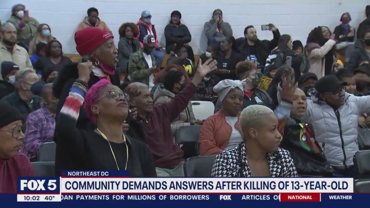 DC community demands answers after killing of 13yearold FOX 5 DC
