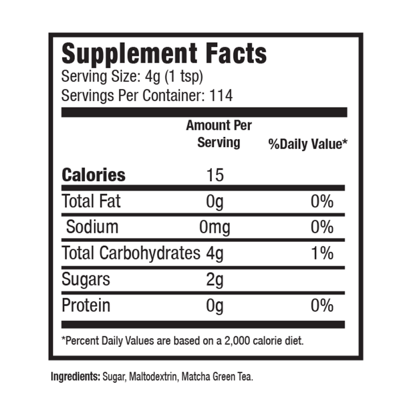 Matcha Green Tea Nutrition Facts Besto Blog