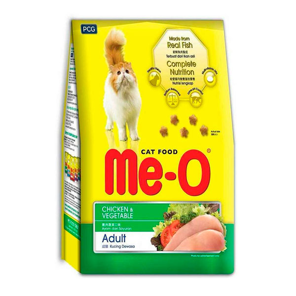 MeO Dry Cat Food Chicken & Veg Flavor Total Pets