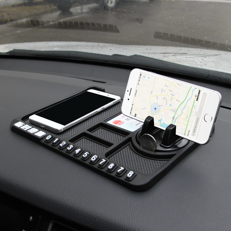 Multifunctional Car AntiSlip Mat Temporary Parking Phone Holder