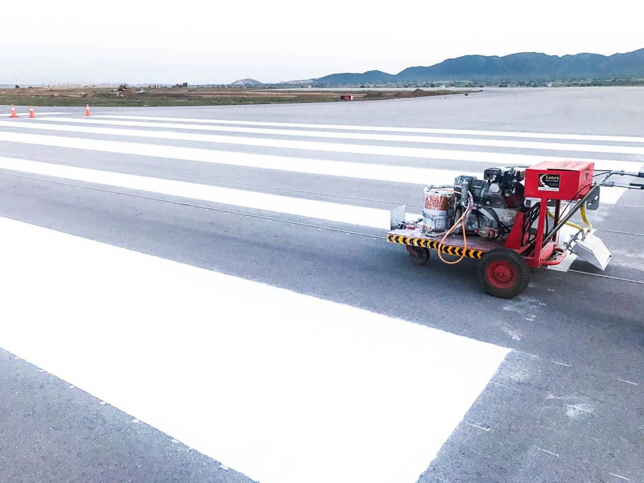 Roadex Water Based Runway Marking Paint Total System Solution TSS