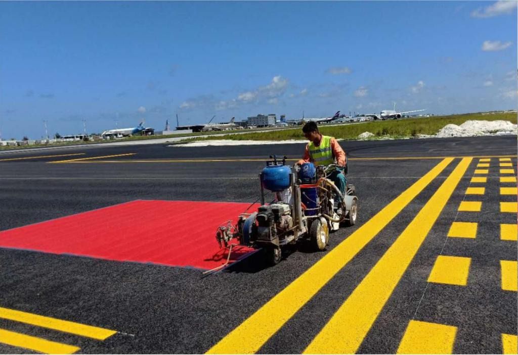 Roadex Water Based Runway Marking Paint Total System Solution TSS