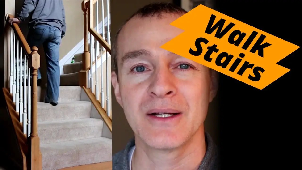 When can I walk upstairs normally after TKR?