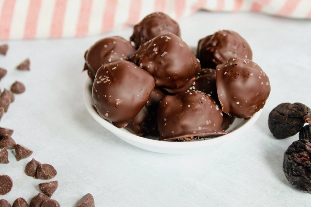 Dark Chocolate Covered Fig Bites Easy & Healthy Dessert To Taste