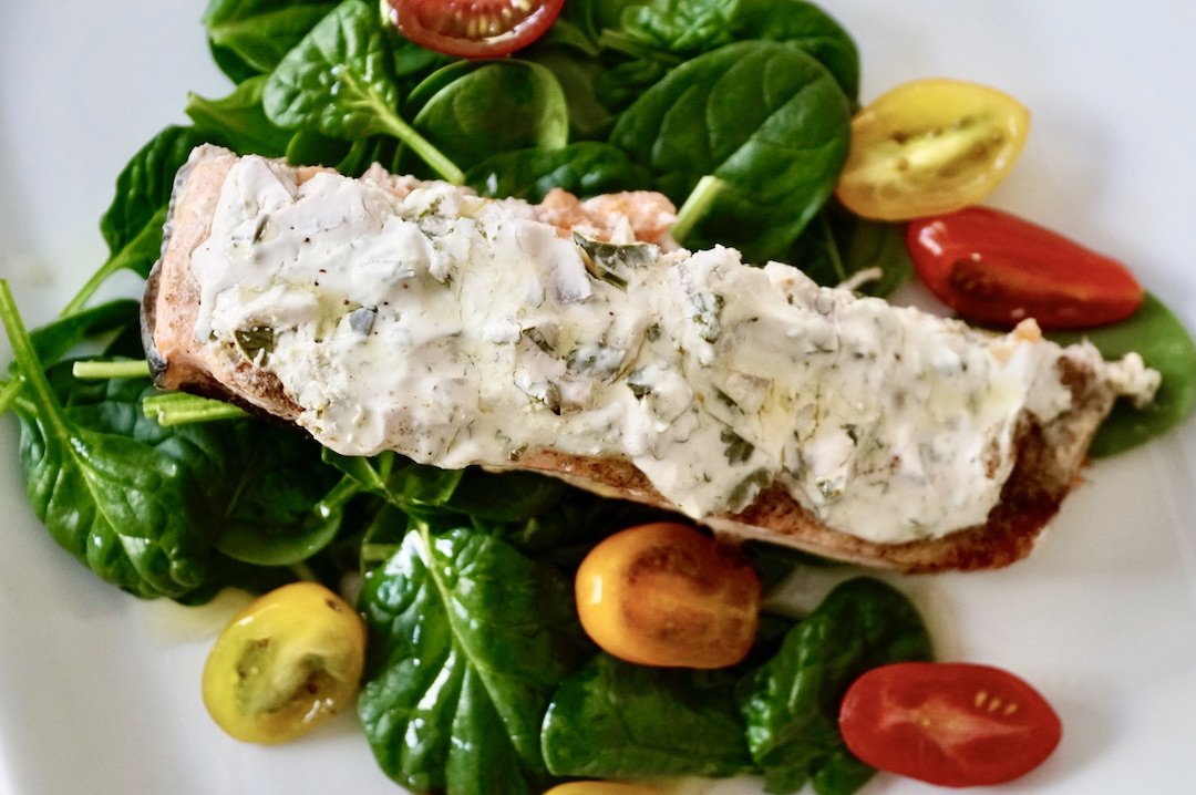 Indian Spiced Salmon with Raita Inspired Sauce To Taste