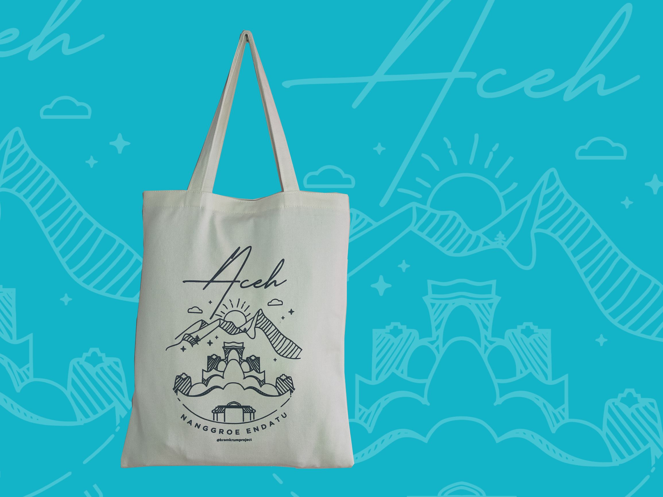 Tote Bag Kanvas Jogja Oleh Oleh Aceh • Produsen Tote bag Jogja