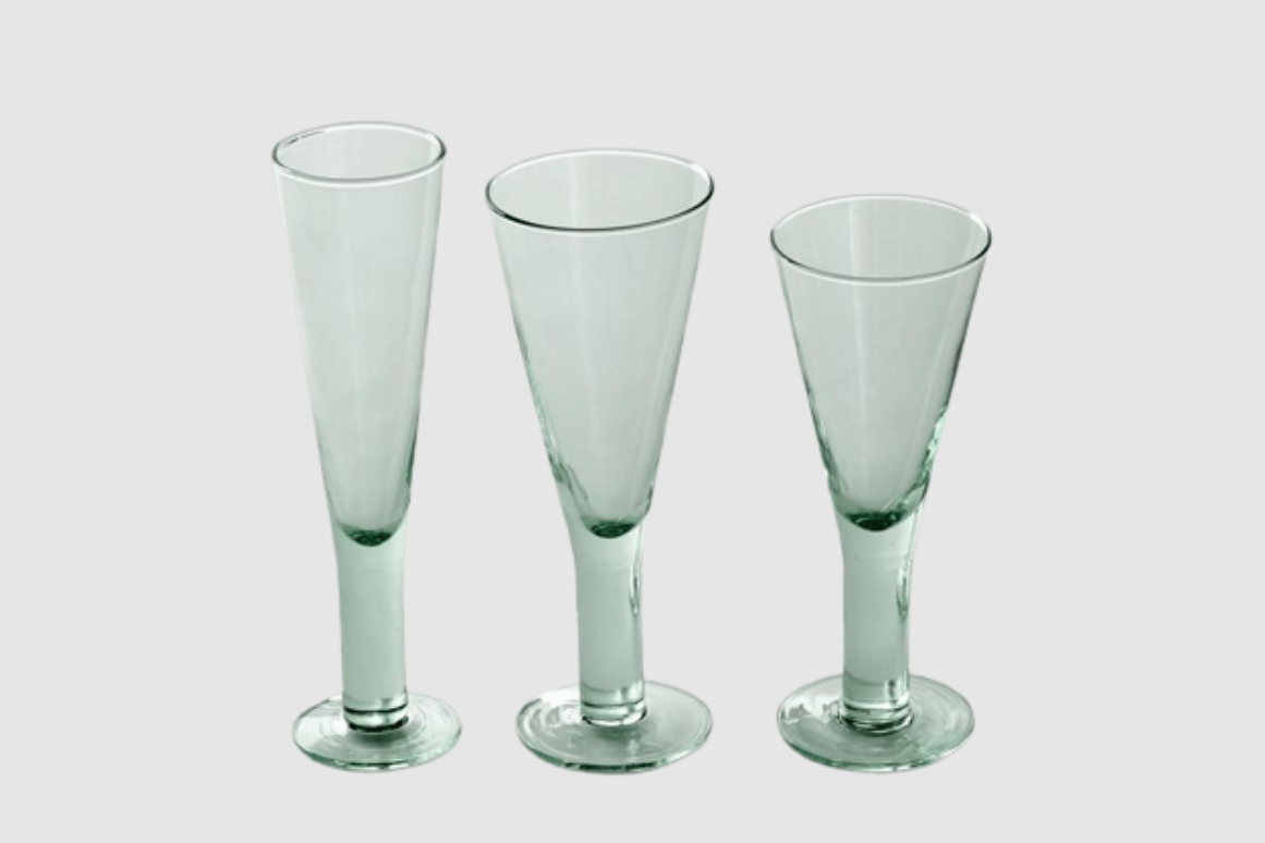 Tableware rental Milan glassware