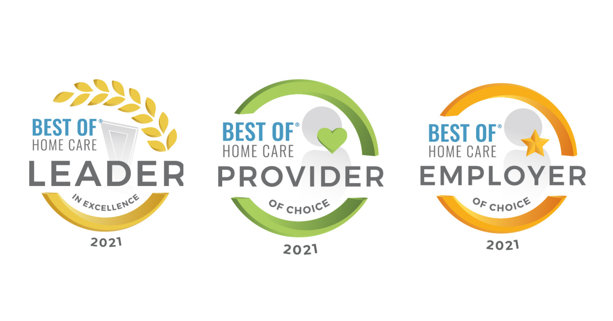 Touching Hearts at Home of Rochester Receives 2021 Best of Home Care