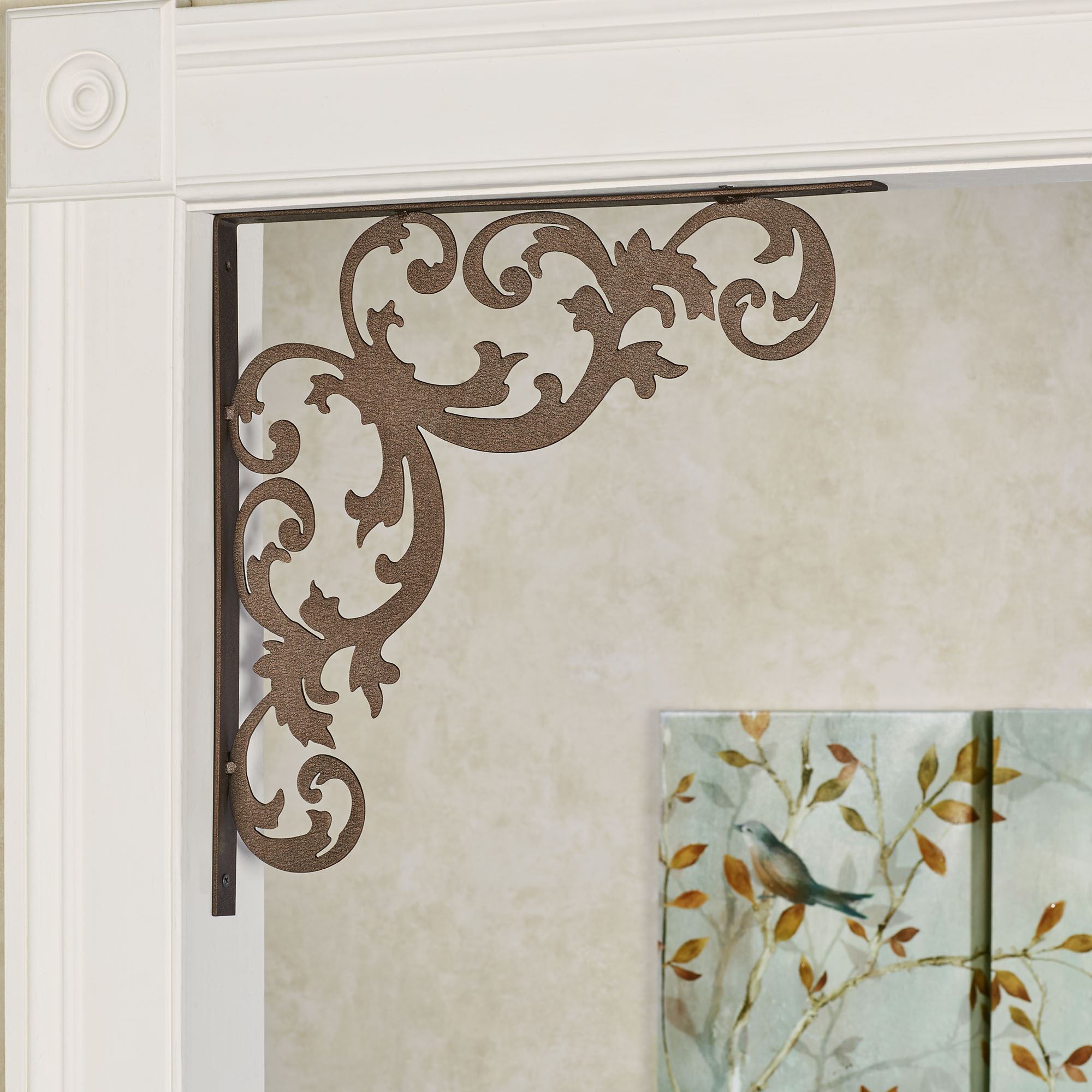 Hanover Elegant Scrolling Corner Door Brackets Touch of Class Art