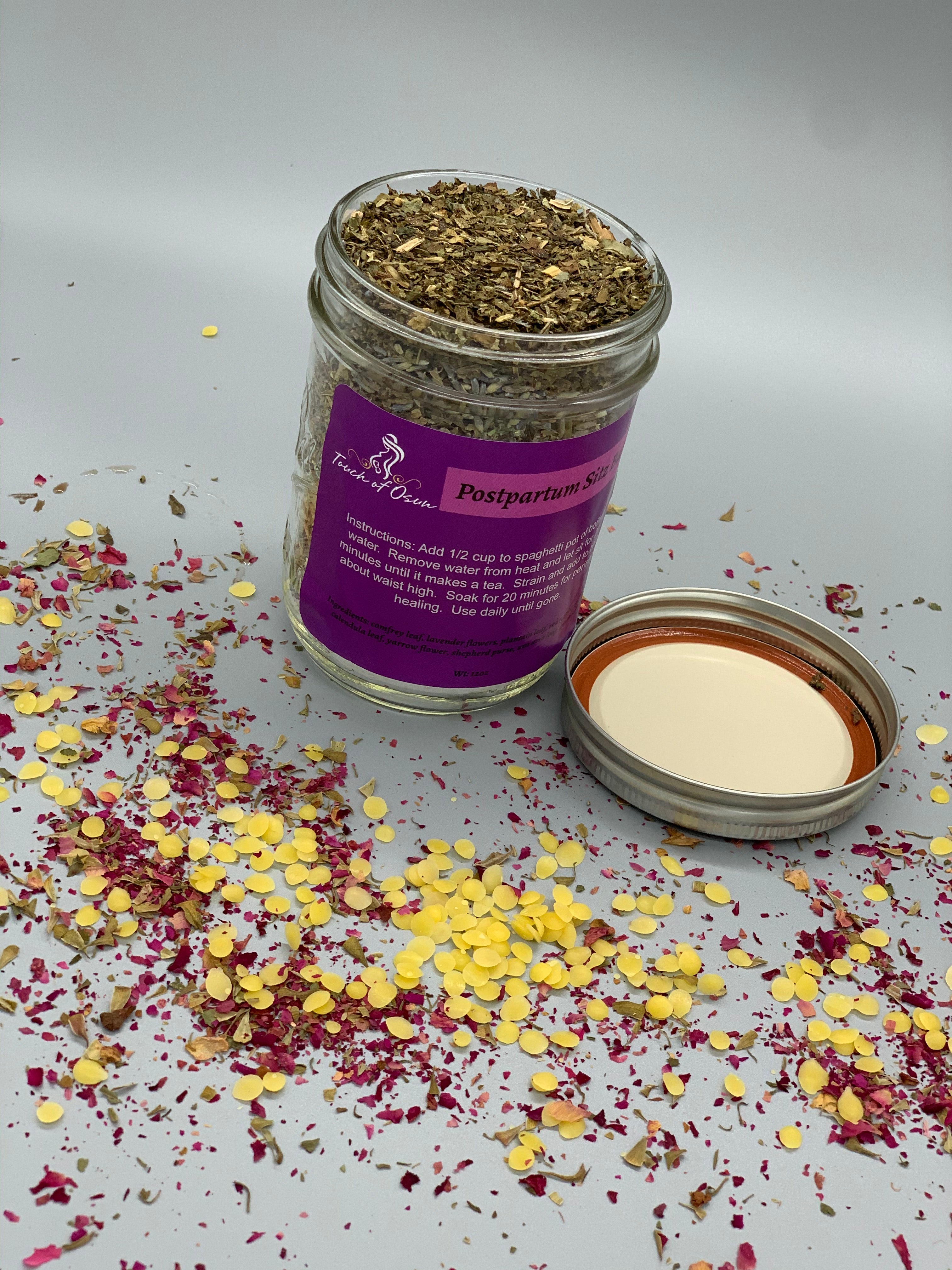 Postpartum Sitz Bath Herbs Touch of Osun Midwifery