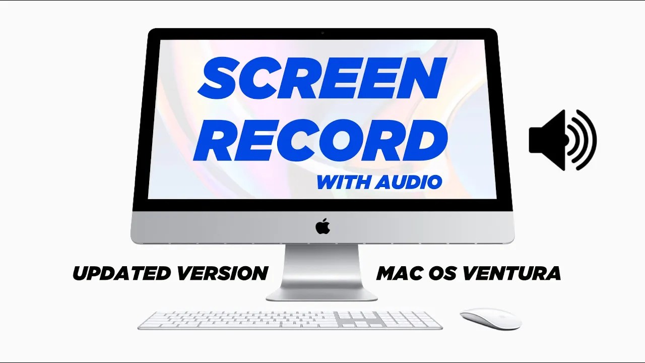 Screen record with internal audio Mac OS Ventura 2023 Touch