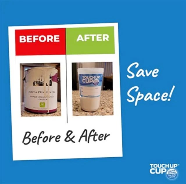 Touch Up™ Cup Two Pack Paint Storage Cups with Blending Sphere