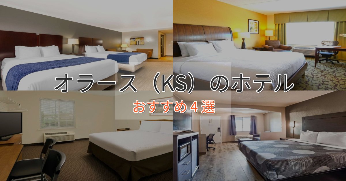 スタイリッシュオラース（KS）のおもてなしホテル4選【サービス重視】