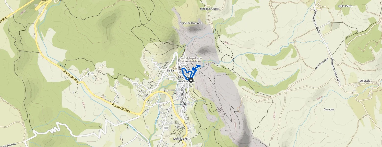 MOUSTIERSSAINTEMARIE / Stadtrundgang 16.07.24 hike Komoot