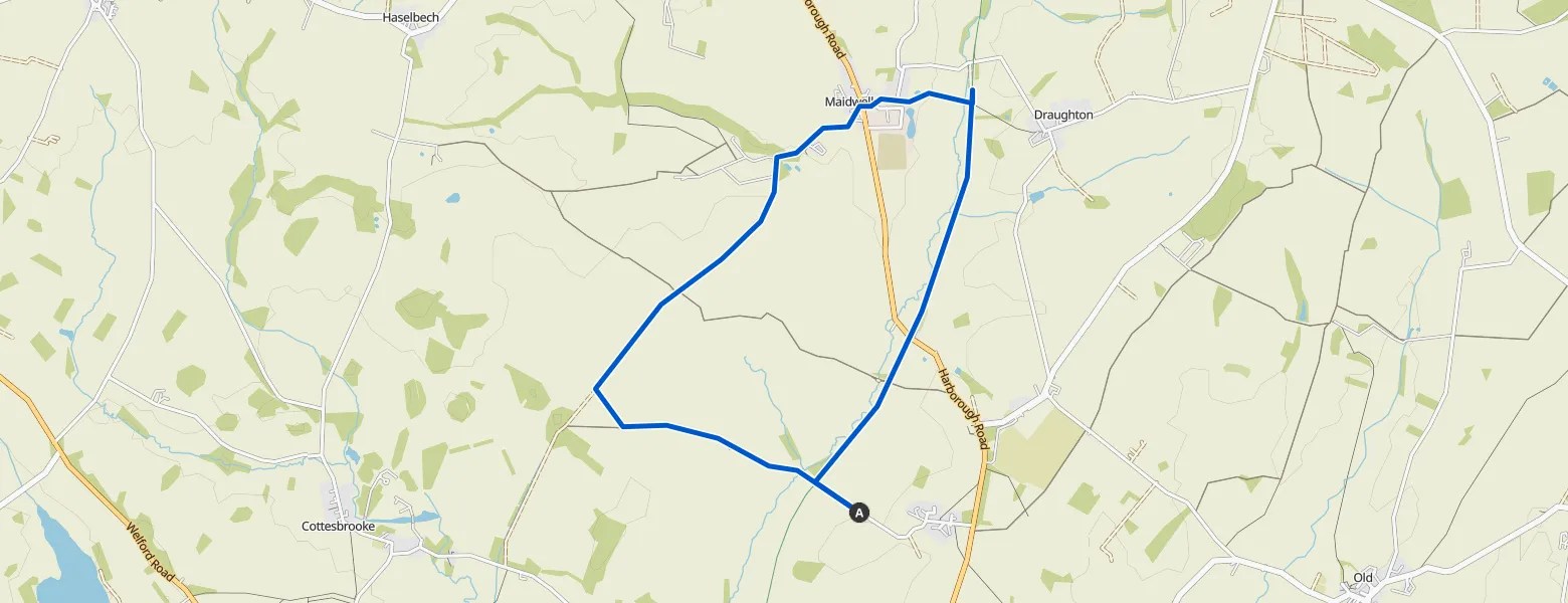 Brampton Valley Way Map Old passenger bridge Brampton Valley Way Loop from Scaldwell hike