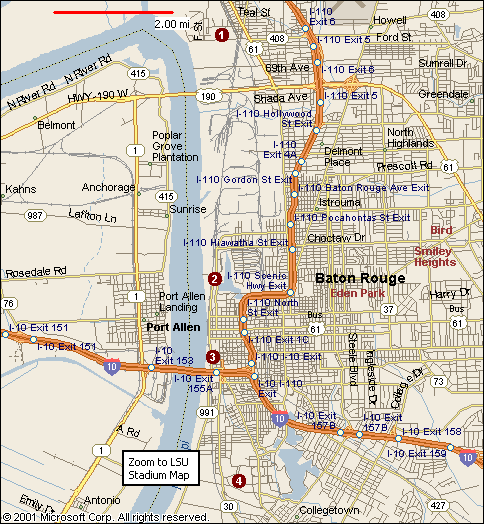 Baton Rouge Map