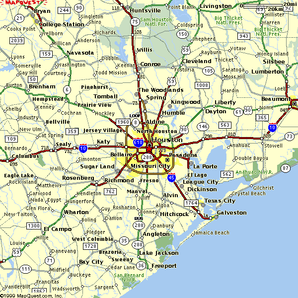 Houston Attractions Map Visit A City