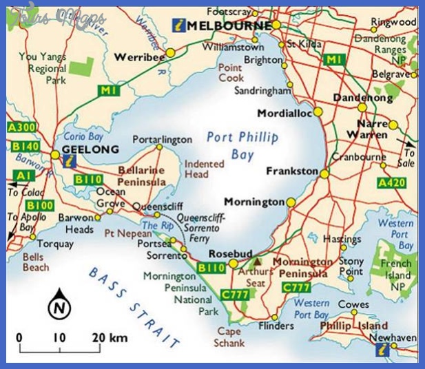Melbourne Map Tourist Attractions
