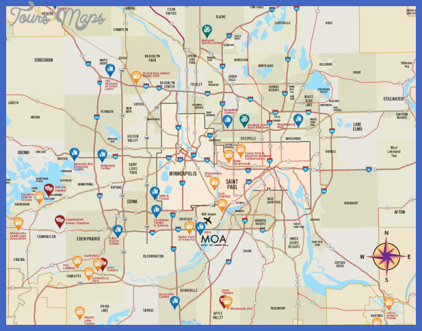 Map Of Metro Area Mn Minneapolis Metro Map