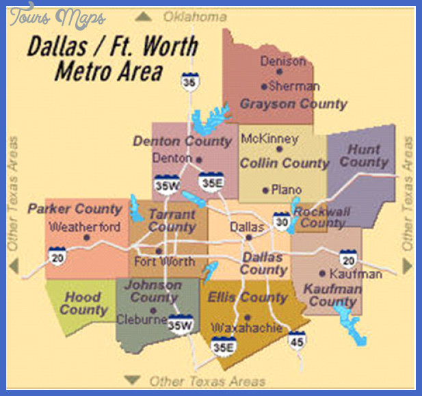 Dallas Fort Worth Metro Map