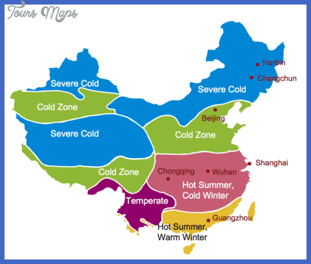 Climate Zones China Map China climate zone map