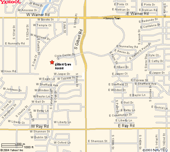Gilbert town Map