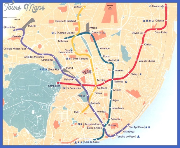Lisbon Subway Map