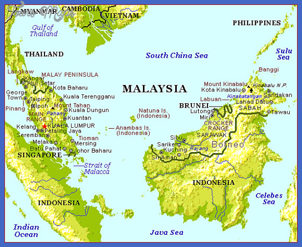 Malaysia on World Map SVG Vector Location on Global Map