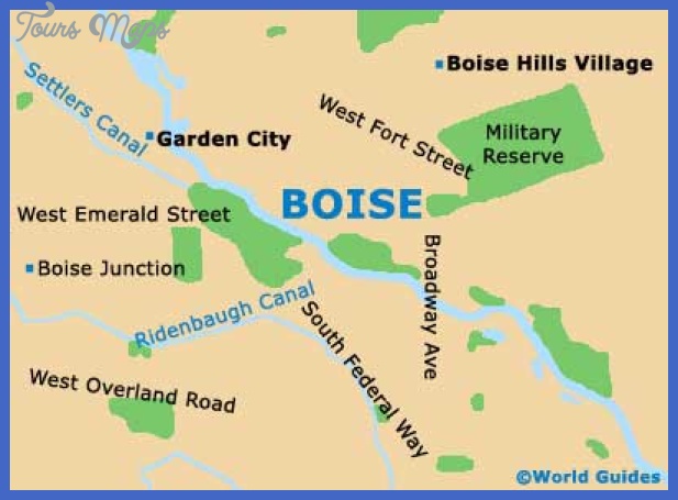 Map Of Boise Area Boise City Map