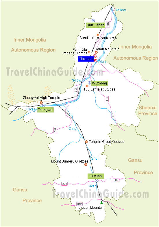 Ningxia Map