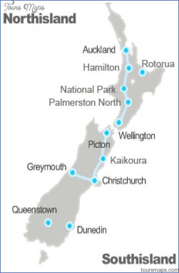 New Zealand Railway Map