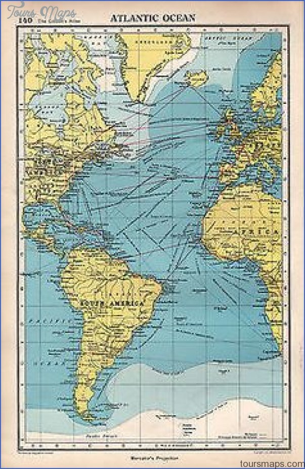 Map of the South Atlantic Ocean Islands Geographic.
