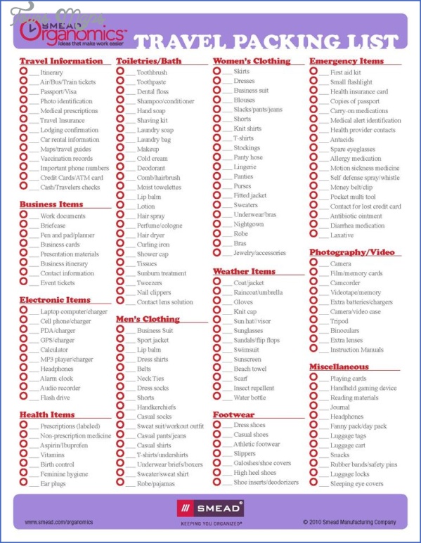 ULTIMATE TRAVEL CHECKLIST