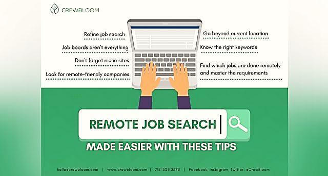 7 Tips for Remote Job Searching from CrewBloom Tours PH