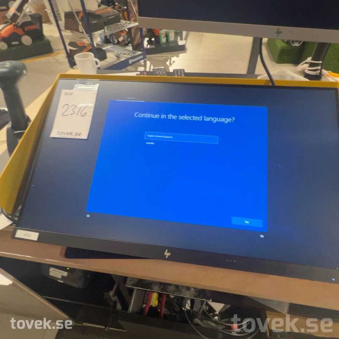 Kassadator med etikettskrivare, (kortläsare ingår inte) Toveks