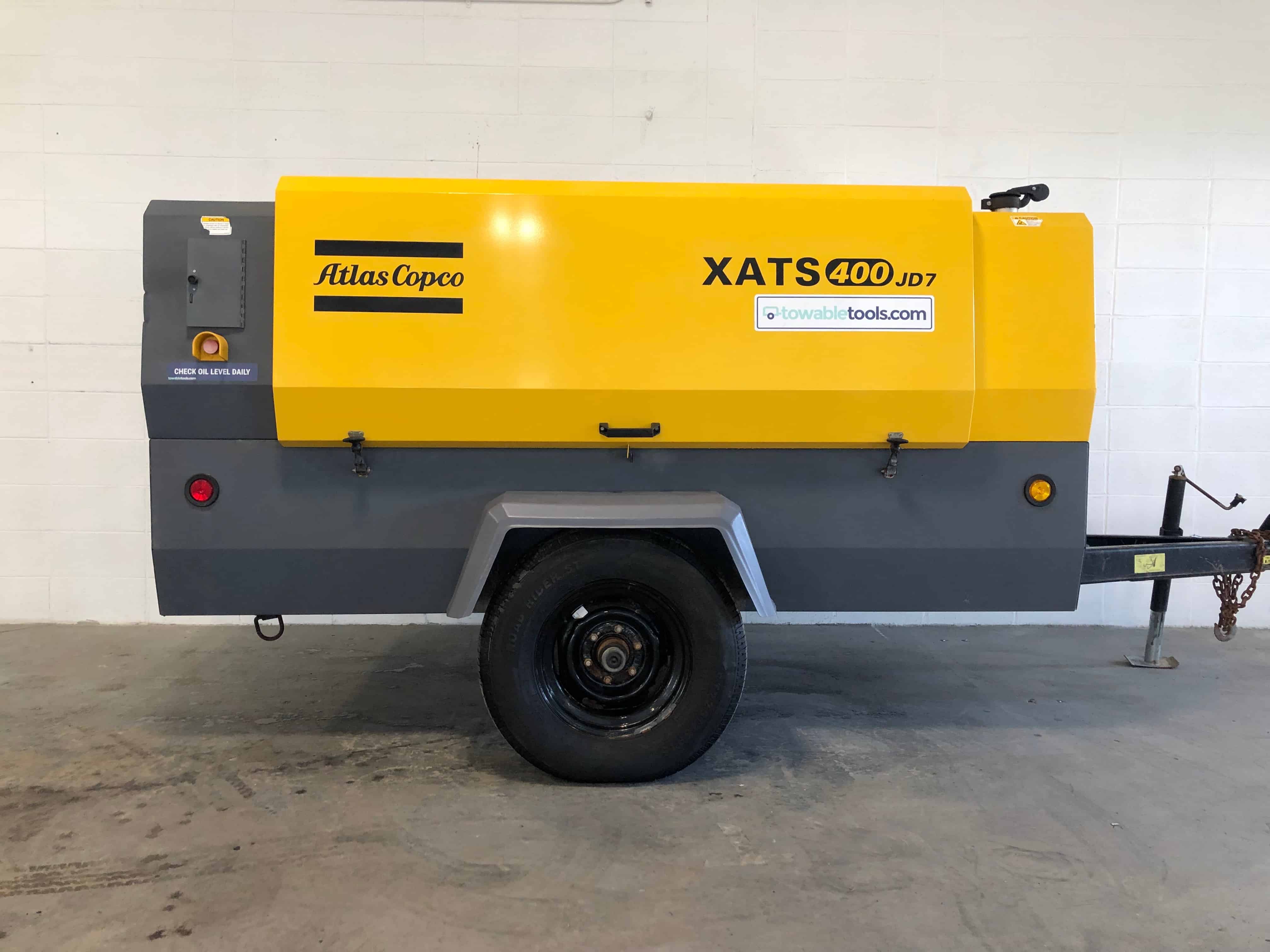Used Atlas Copco XATS 400 CFM Air Compressor For Sale Towable Tools