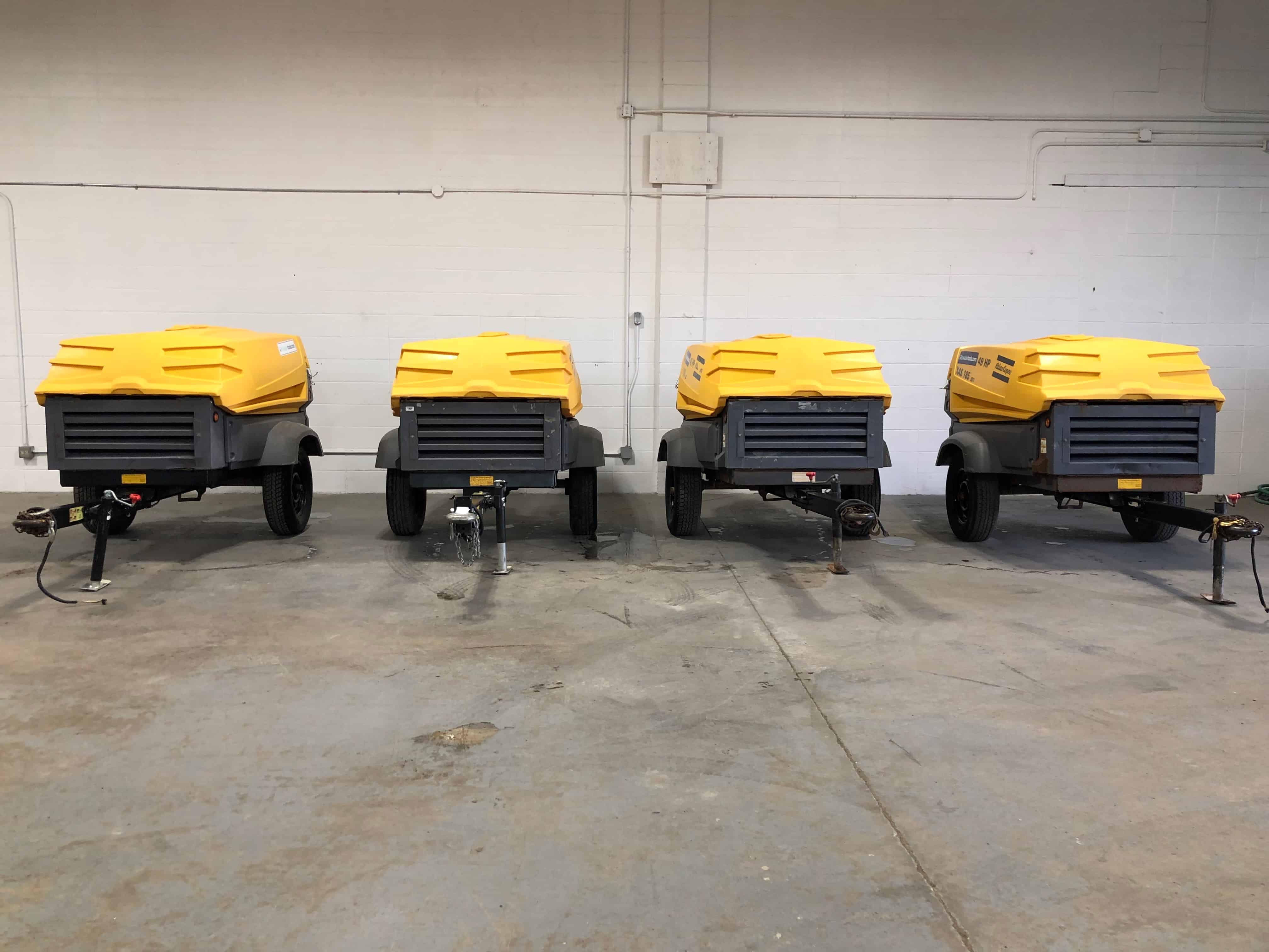 Atlas Copco XAS 185 CFM Compressor For Sale Towable Tools