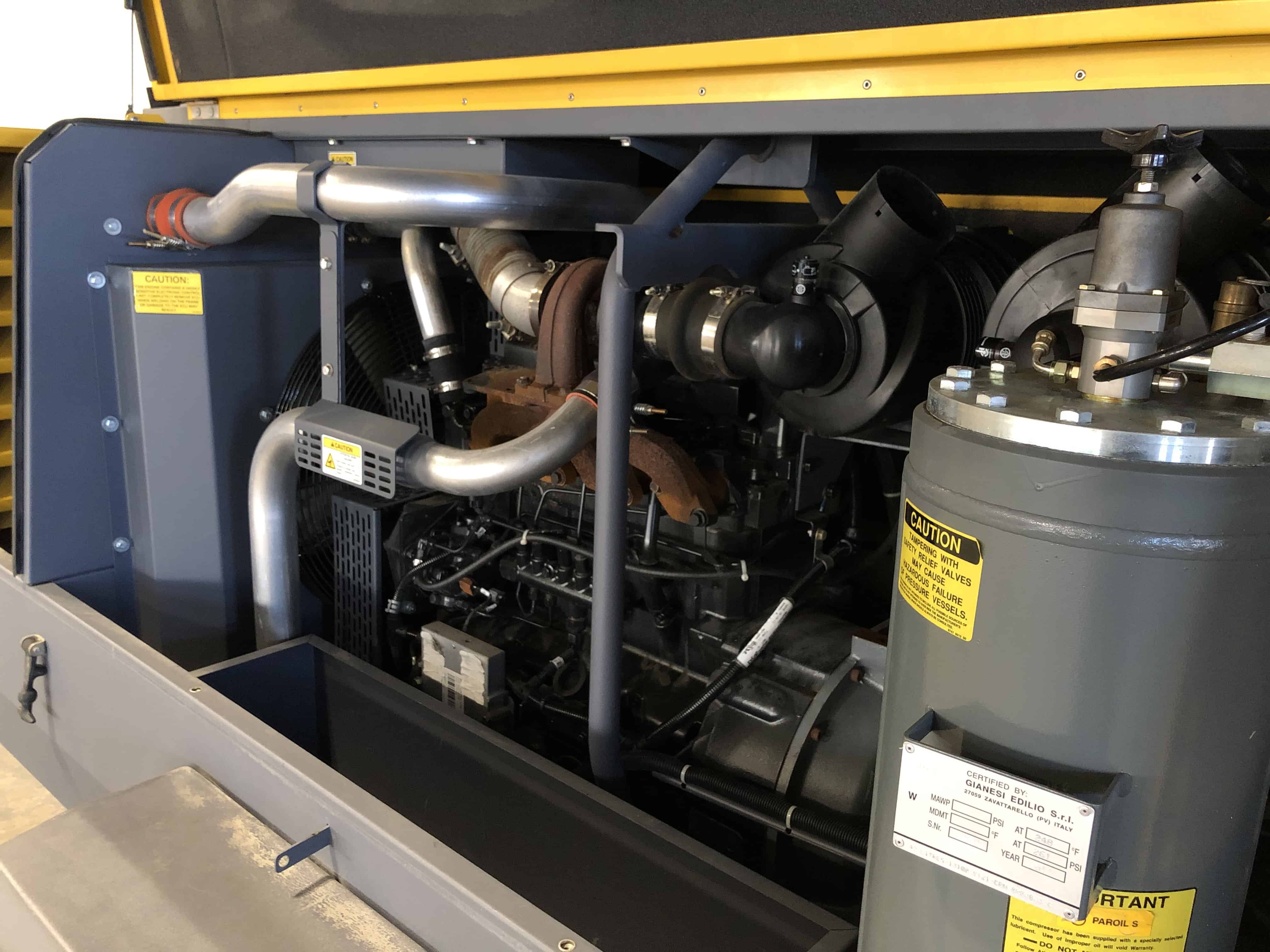 High Pressure Atlas Copco XAVS 375 CFM Air Compressor Towable Tools