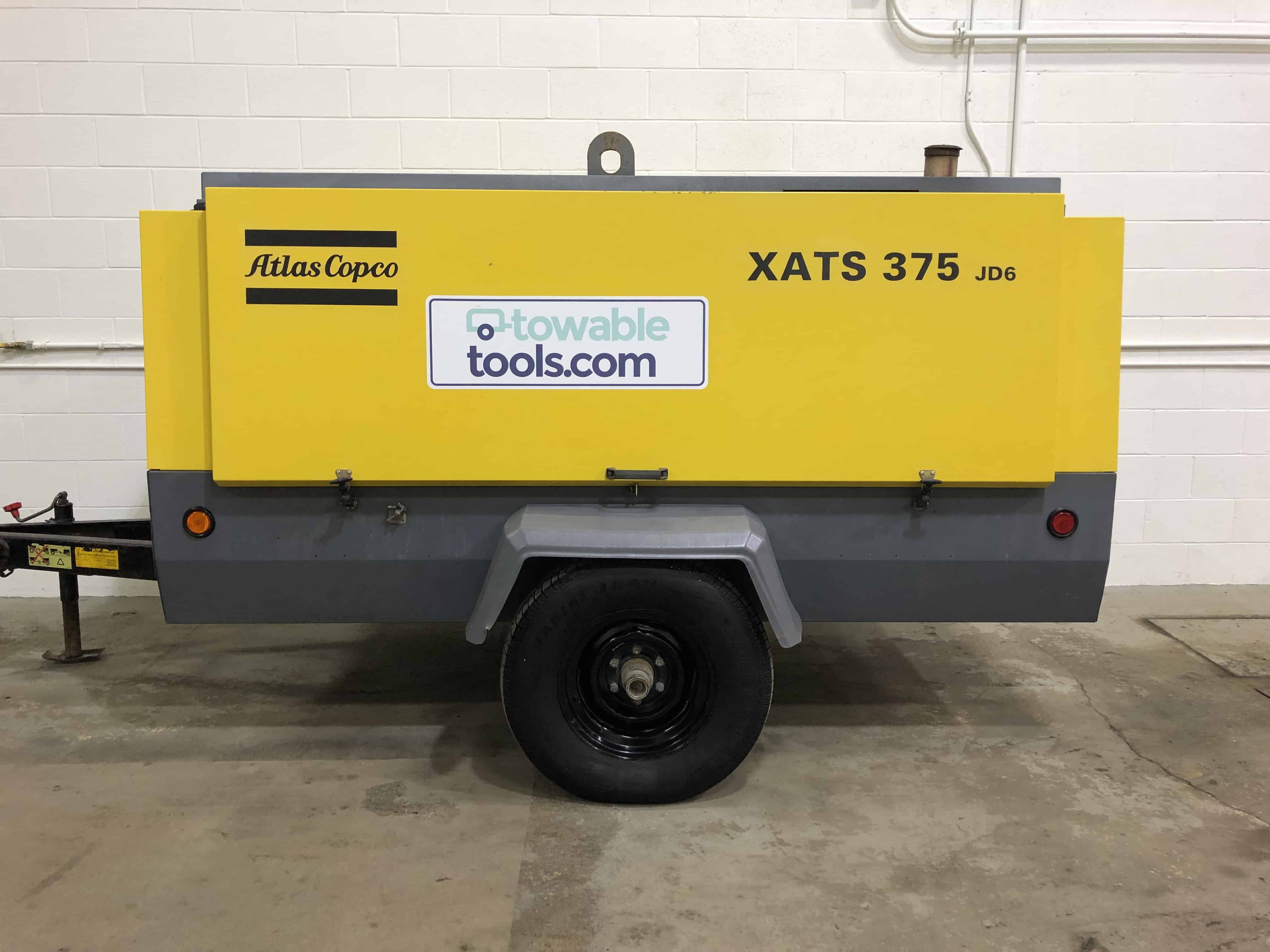 Atlas Copco XATS 375 For Sale Tow Behind Compressor Towable Tools