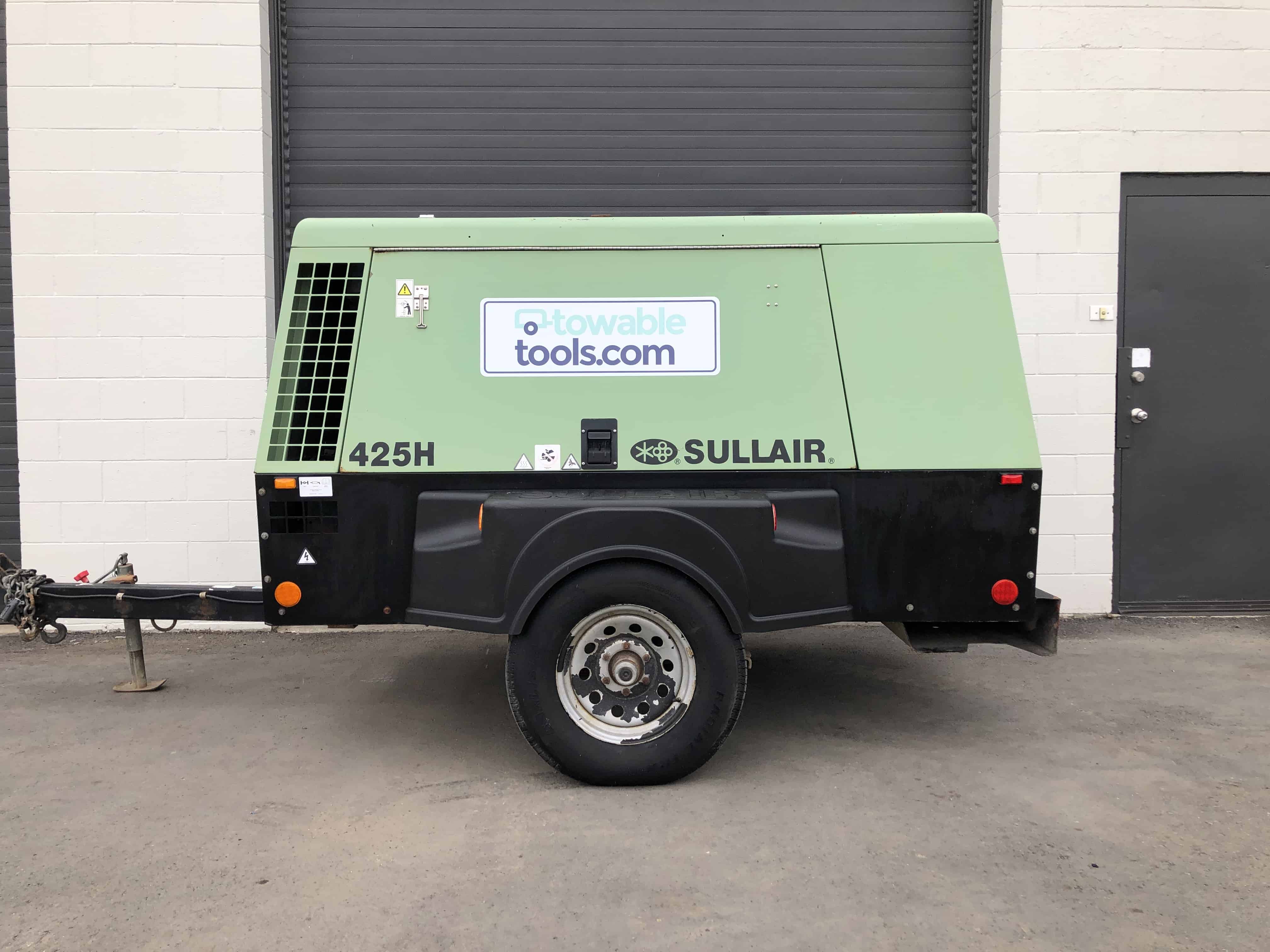 Sullair 425H Air Compressor For Sale Used Diesel Portable Towable Tools