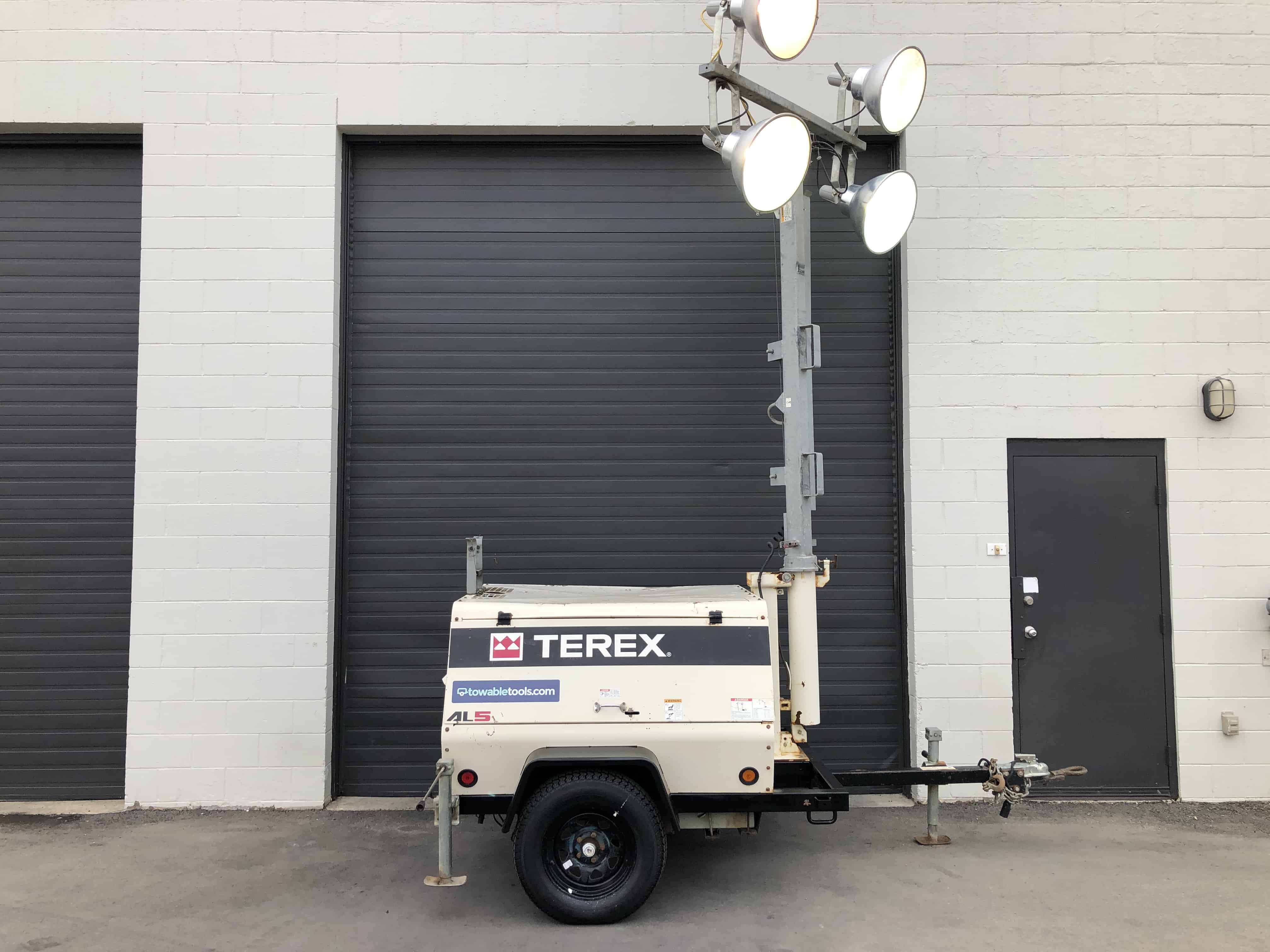 Terex 20kw Light Tower For Sale Used AL5 Isuzu Diesel Towable Tools