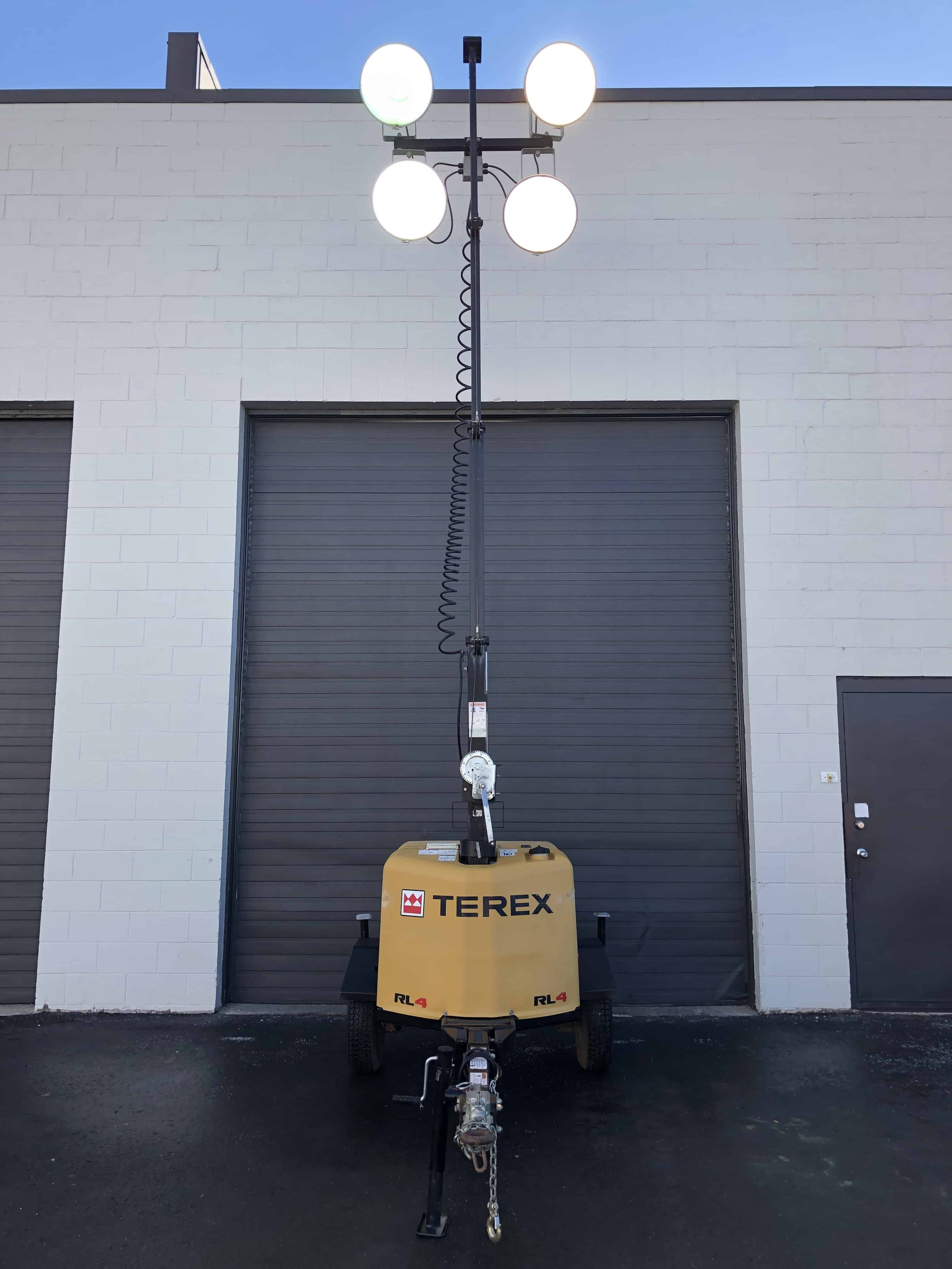 Used Diesel Light Tower For Sale Terex RL4 V2 Kubota 6kw Towable Tools