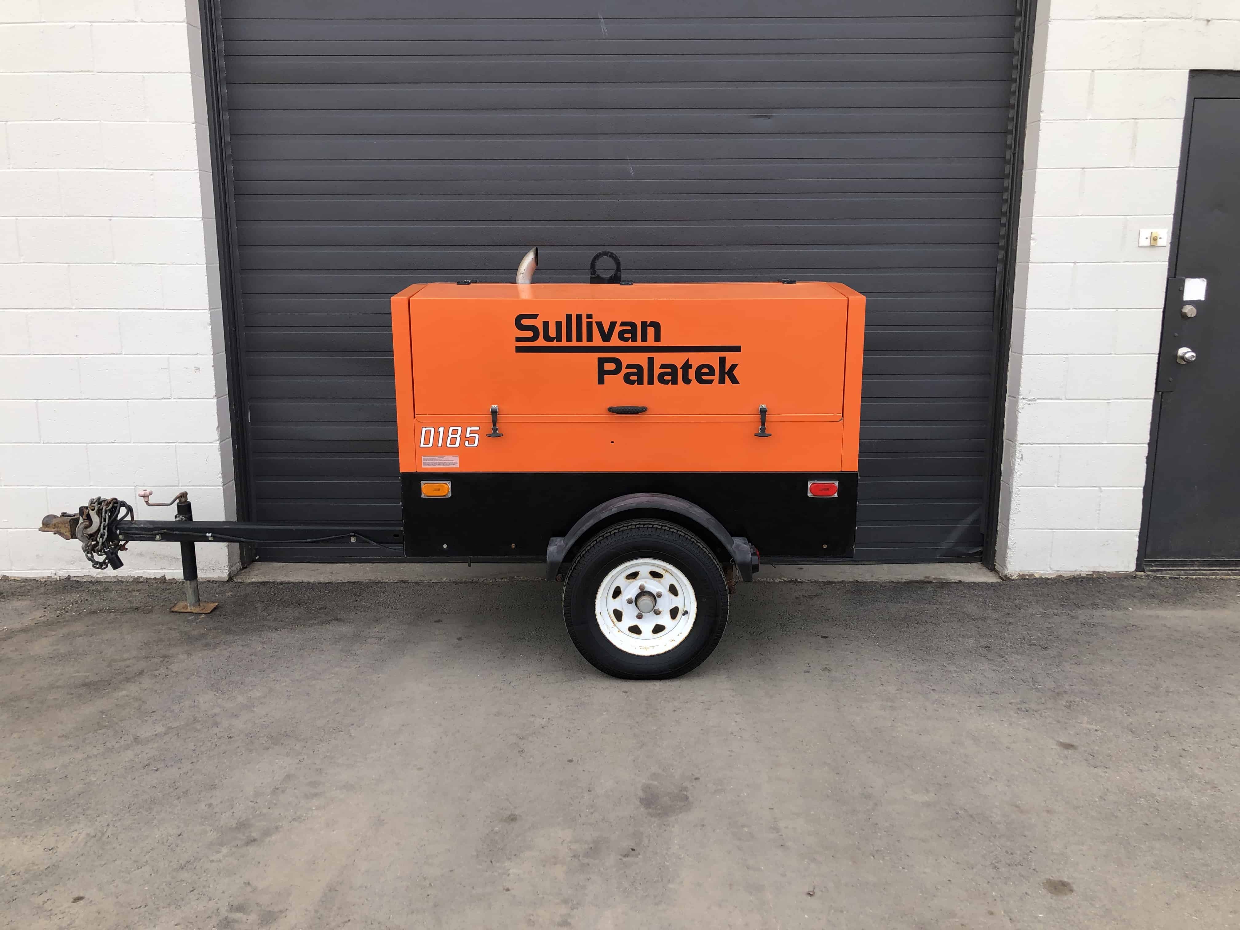 Sullivan Palatek 185 CFM Compressor For Sale Used D185 portable diesel