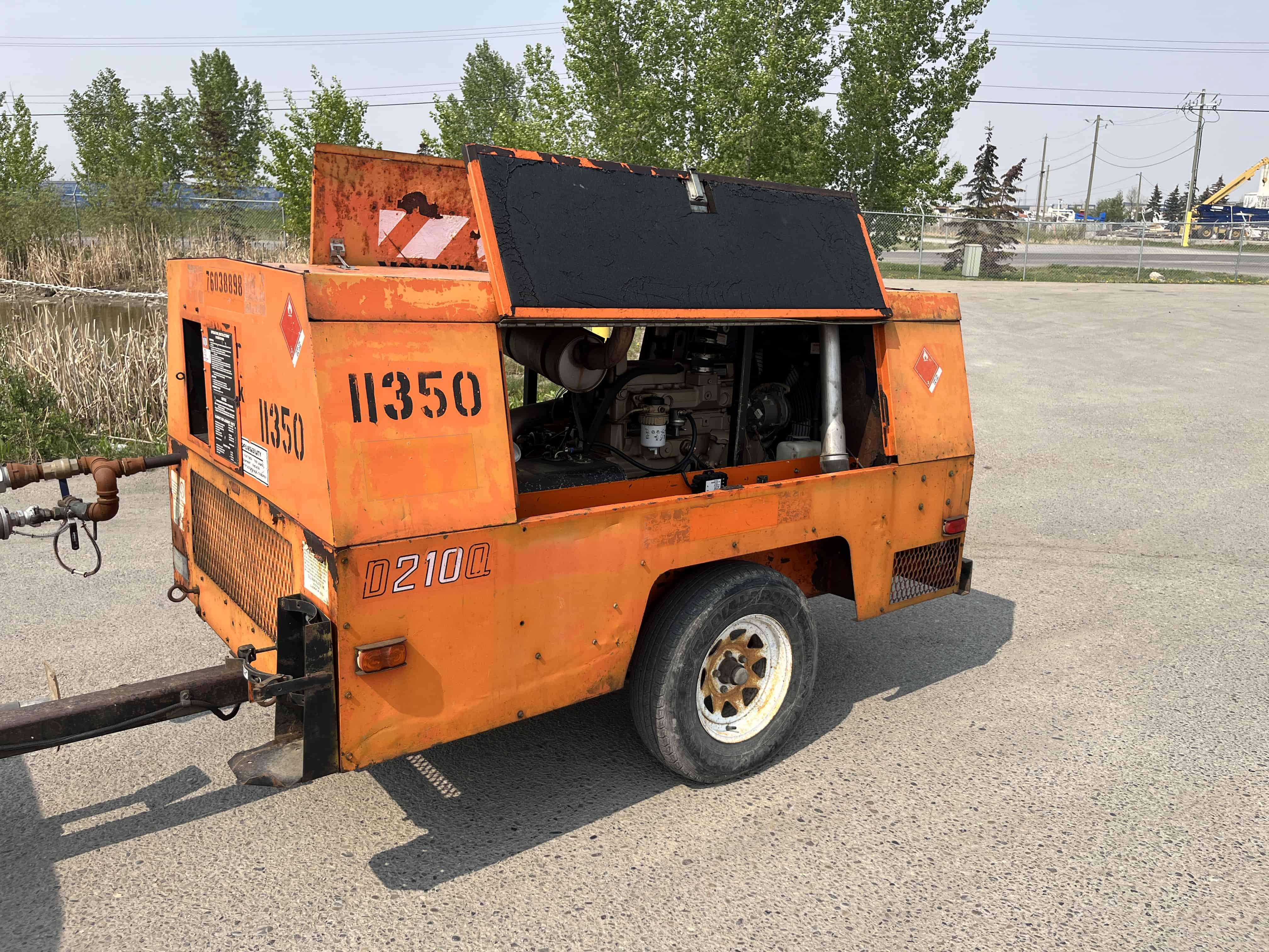 Used Sullivan Palatek D210Q 210 CFM Portable Diesel Air Compressor