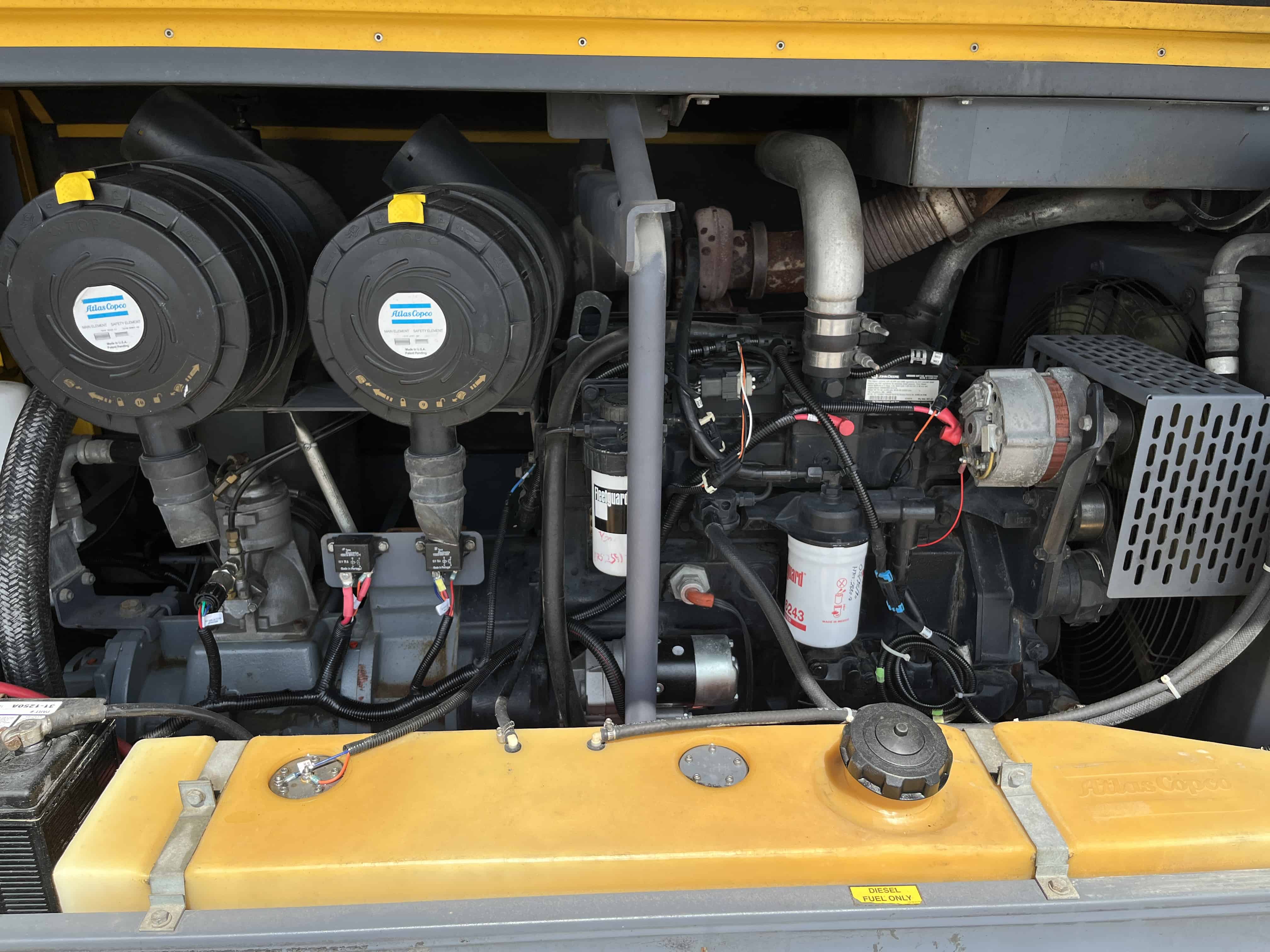 375 CFM Atlas Copco Compressor For Sale XAS 375 JD6 Portable Diesel