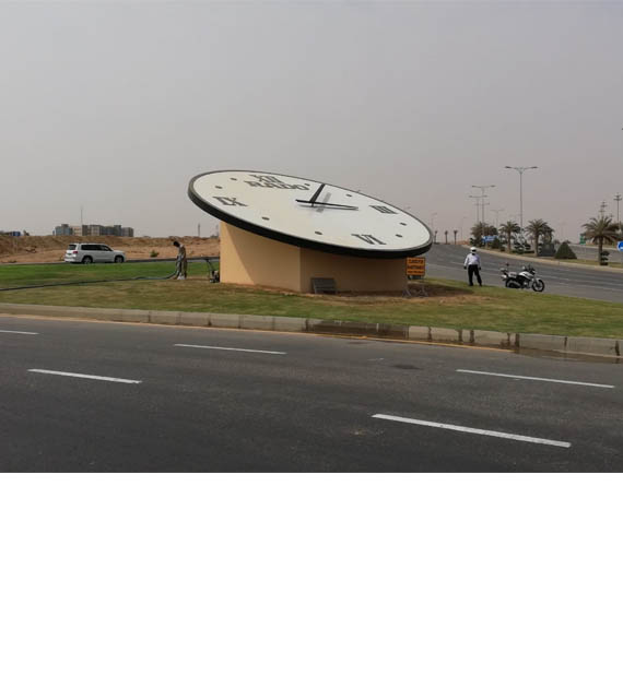 Bahria Town Karachi Floral Clock Global Clock Time