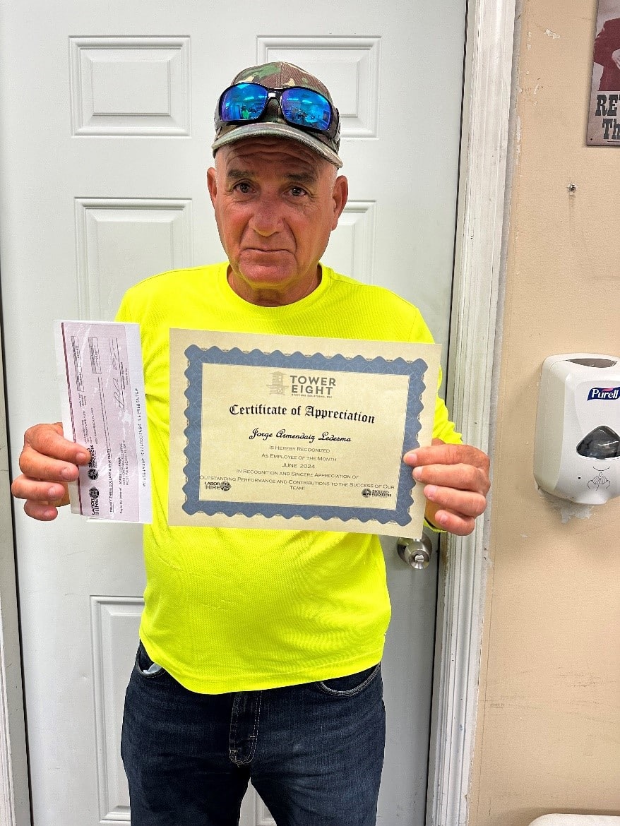 Employee Of The Month Tower Eight Staffing Solutions