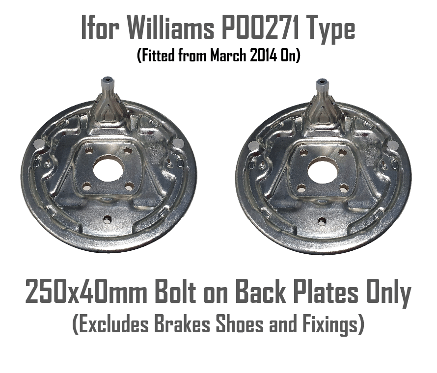 Ifor Williams P000271 Type Trailer 250x40 Bolt on Axle set Back Plates